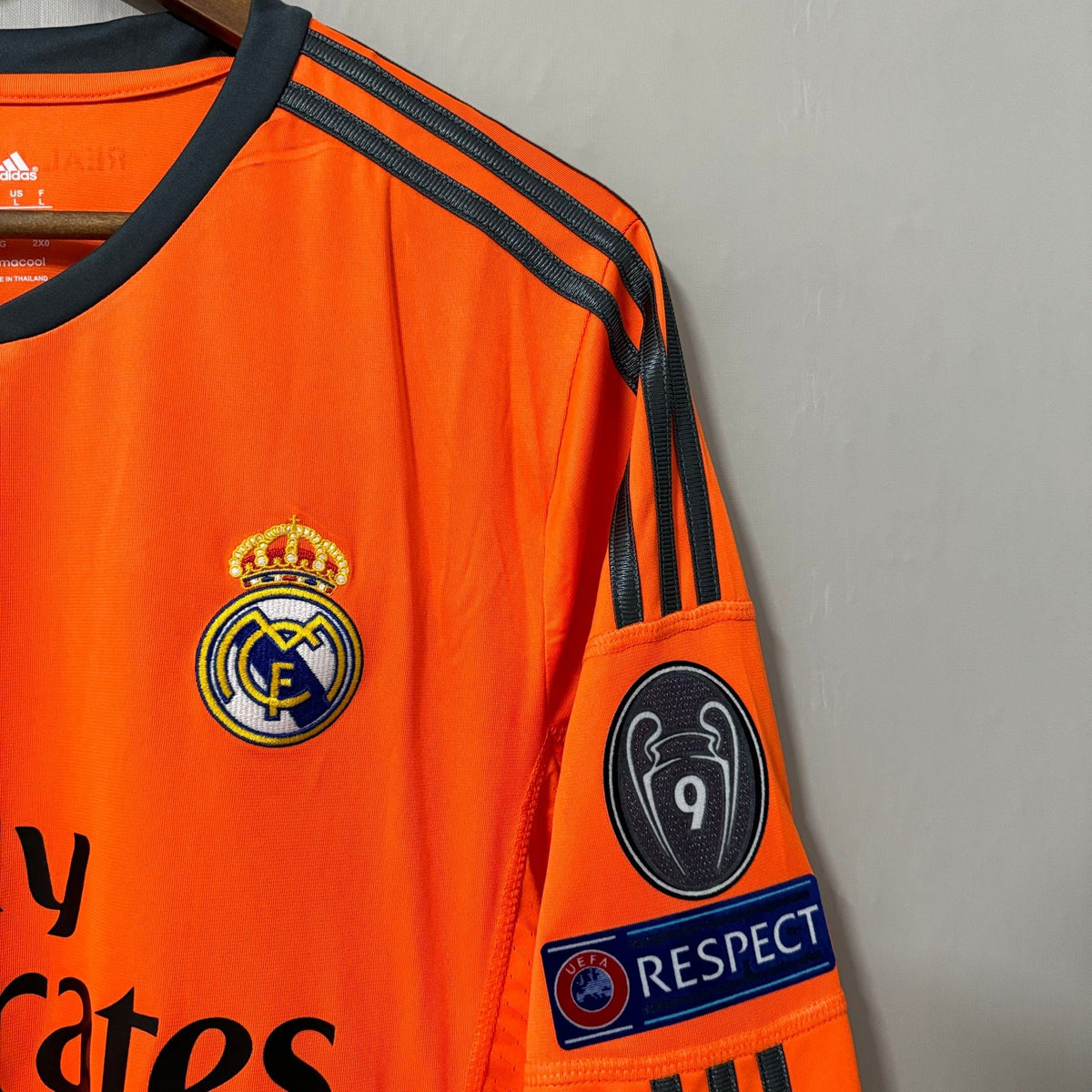 Real Madrid 2013/14 Away (Third Kit) Long-Sleeve Retro Soccer Jersey