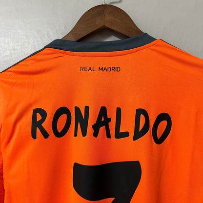 Real Madrid 2013/14 Away (Third Kit) Long-Sleeve Retro Soccer Jersey
