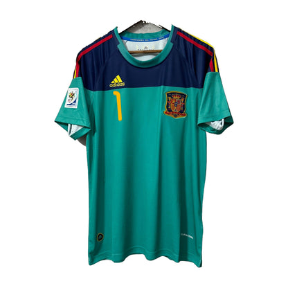 Spain 2010 World Cup Goalkeeper Retro Soccer Jersey (Home)