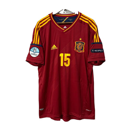 Spain 2012 Home Retro Soccer Jersey