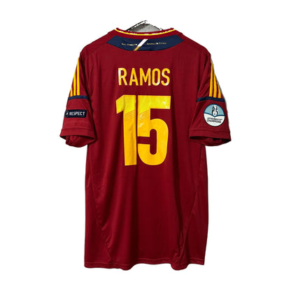 Spain 2012 Home Retro Soccer Jersey