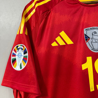Spain 2024 Home Soccer Jersey – Player Edition