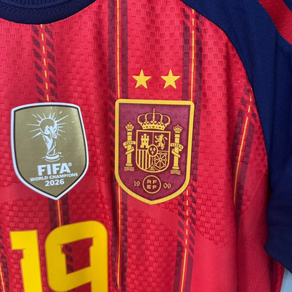 Spain 2026/27 (Champions '26) Home Soccer Jersey – Player Edition