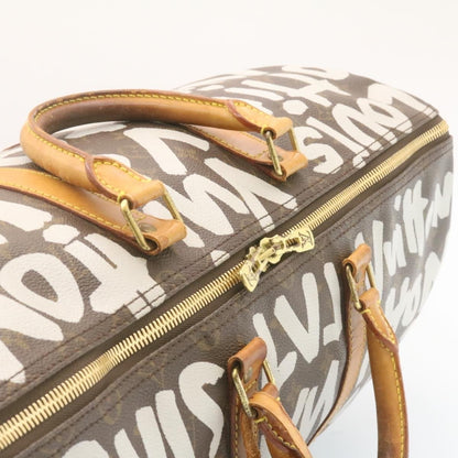 LOUIS VUITTON Monogram Graffiti Keepall 50 Boston Bag - AWL1430