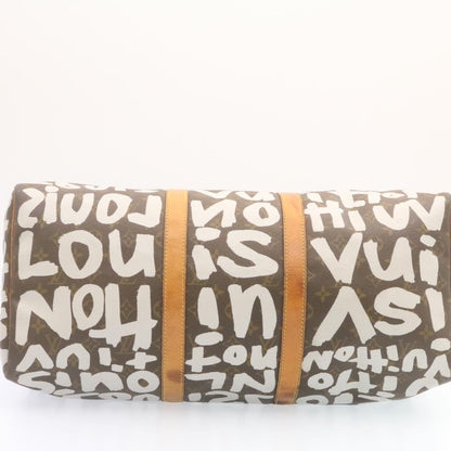 LOUIS VUITTON Monogram Graffiti Keepall 50 Boston Bag - AWL1430